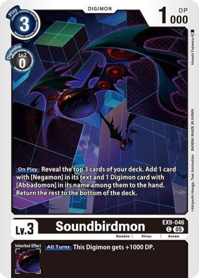 Soundbirdmon EX9-046 C Versus Monsters Digimon card