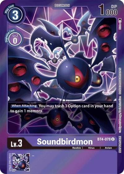 Soundbirdmon Event Pack 2 BT4-078 U Great Legend Digimon card