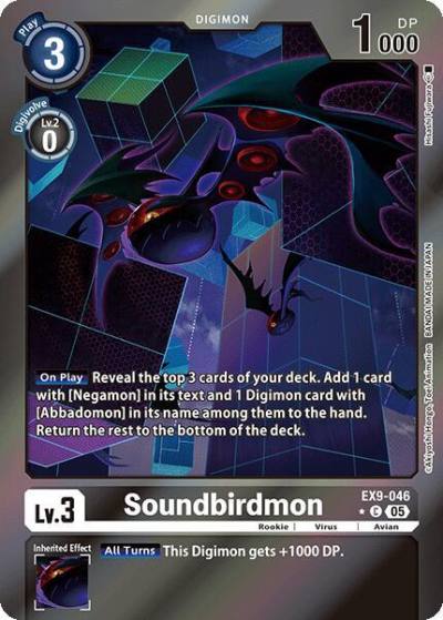 Soundbirdmon Limited Foil EX9-046 C Versus Monsters Digimon card