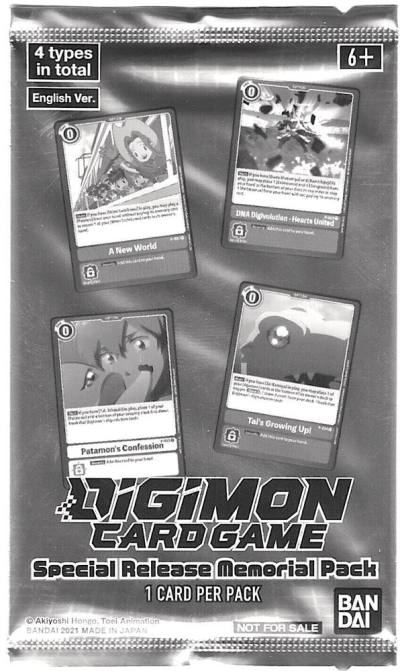 Special Release Memorial Pack  Digimon Promotion Cards Digimon card