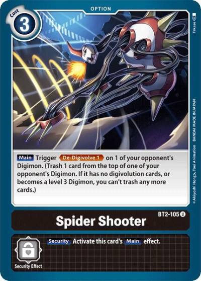 Spider Shooter BT2-105 U Release Special Booster 1.0 Digimon card