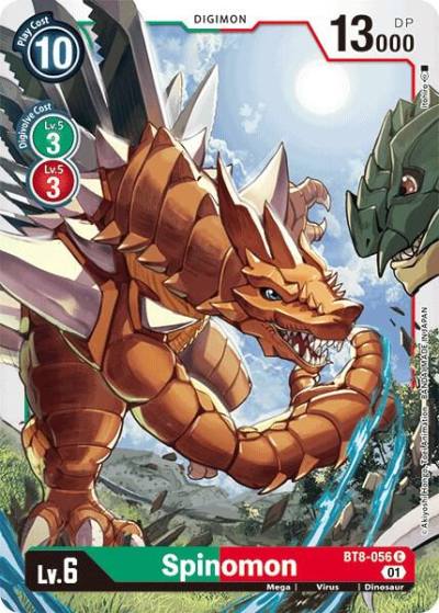 Spinomon BT8-056 C New Awakening Digimon card