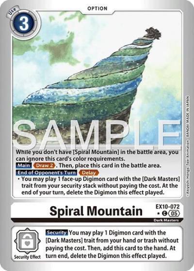 Spiral Mountain Limited Foil EX10-072 C Sinister Order Digimon card