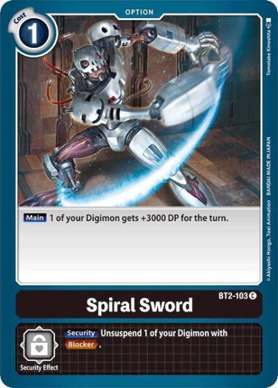 Spiral Sword BT2-103 C Release Special Booster 1.0 Digimon card