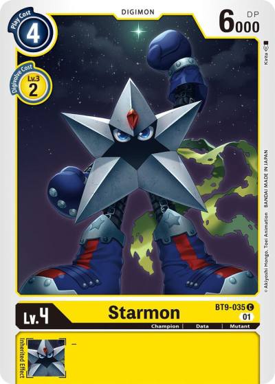 Starmon BT9-035 C X Record Digimon card