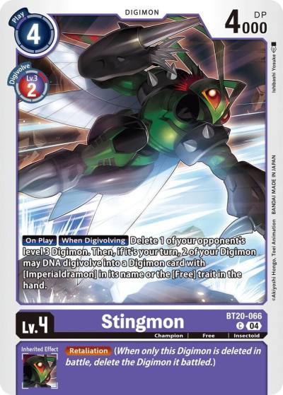 Stingmon BT20-066 C Release Special Booster 2.5 Digimon card