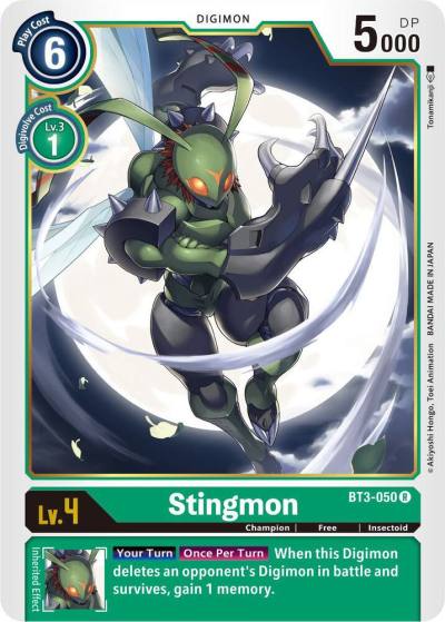Stingmon BT3-050 R Release Special Booster 1.5 Digimon card