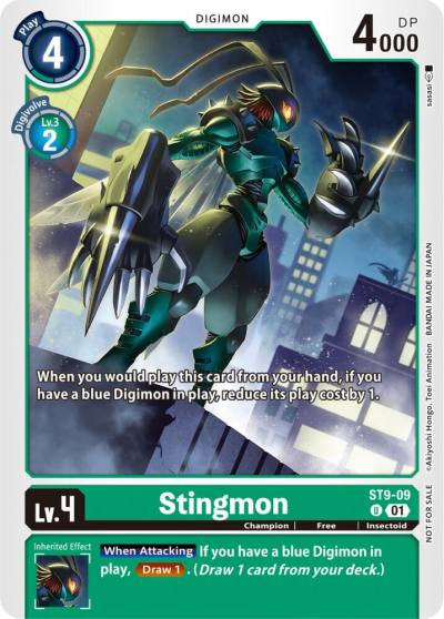 Stingmon NYCC 2023 Demo Deck ST9-09 U Digimon Demo Deck Exclusive Cards Digimon card