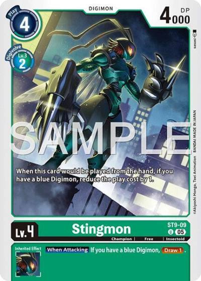 Stingmon Reprint ST9-09 U Advanced Booster Digimon Generation Digimon card