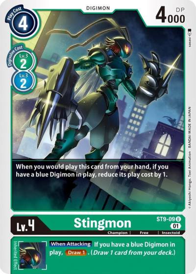 Stingmon ST9-09 U Starter Deck 09: Ultimate Ancient Dragon Digimon card