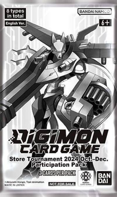 Store Tournament 2024 Oct Dec Participation Pack  Digimon Promotion Cards Digimon card