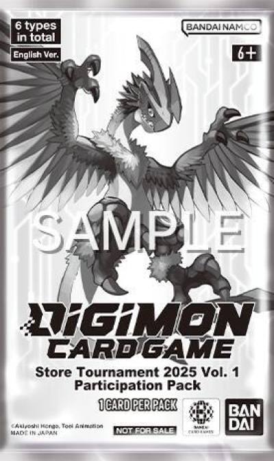 Store Tournament 2025 Vol1 Participation Pack  Digimon Promotion Cards Digimon card