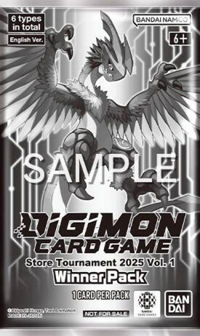 Store Tournament 2025 Vol1 Winner Pack  Digimon Promotion Cards Digimon card