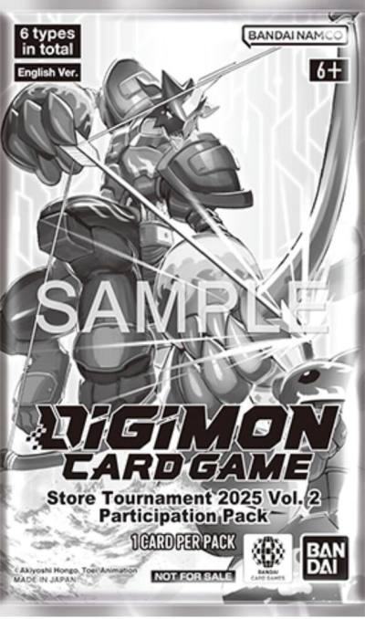 Store Tournament 2025 Vol2 Participation Pack  Digimon Promotion Cards Digimon card