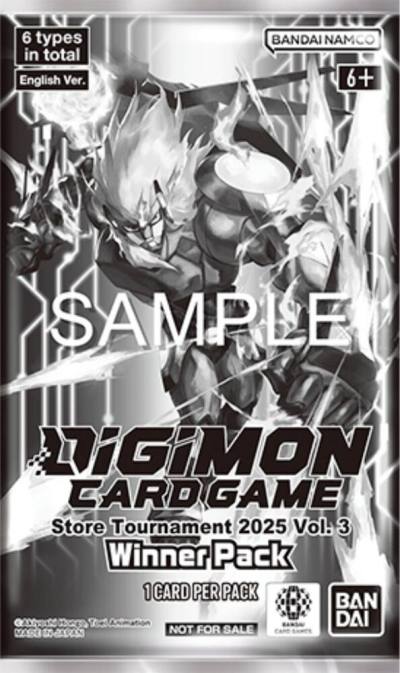Store Tournament 2025 Vol3 Winner Pack  Digimon Promotion Cards Digimon card