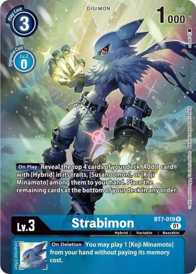 Strabimon Alternate Art BT7-019 R Next Adventure Digimon card
