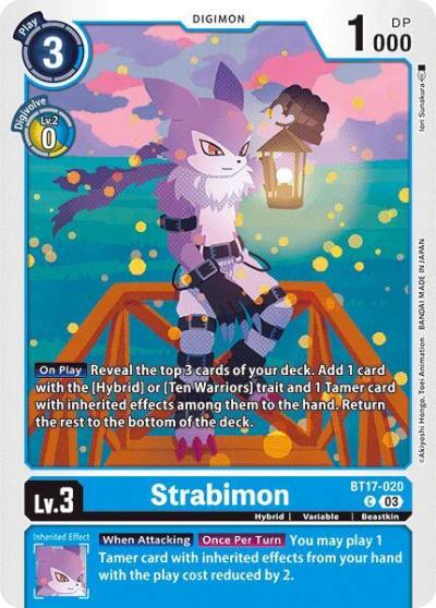 Strabimon BT17-020 C Secret Crisis Digimon card