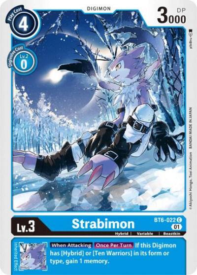 Strabimon BT6-022 C Double Diamond Digimon card