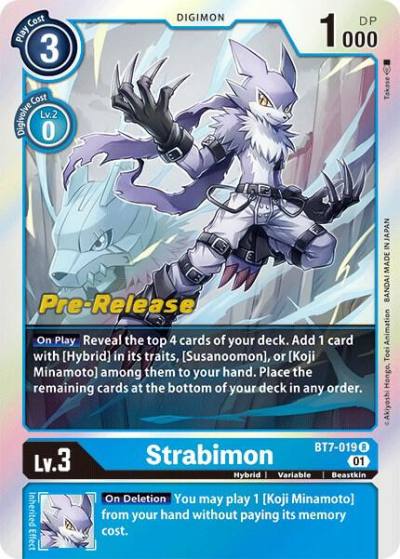 Strabimon BT7-019 R Next Adventure Pre-Release Cards Digimon card