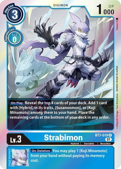 Strabimon BT7-019 R Next Adventure Digimon card