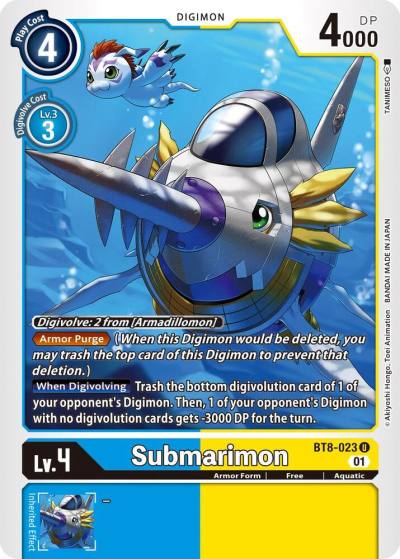 Submarimon BT8-023 U New Awakening Digimon card