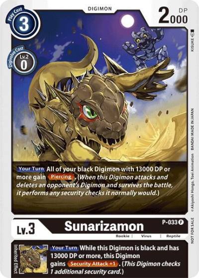 Sunarizamon Great Legend Power Up Pack P-033 P Digimon Promotion Cards Digimon card