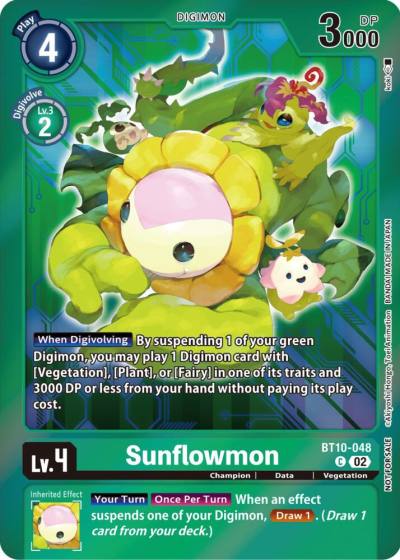 Sunflowmon Event Pack 5 BT10-048 C Xros Encounter Digimon card