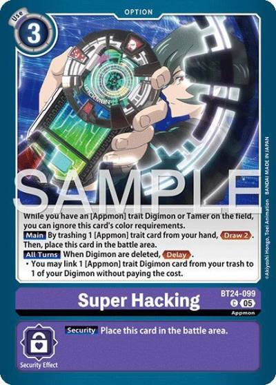 Super Hacking BT24-099 C Time Stranger Digimon card
