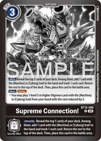 Supreme Connection! BT15-096 R Limited Card Pack -Final Crest- Digimon card