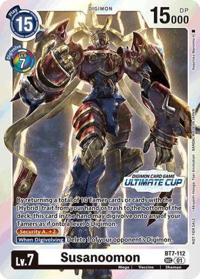 Susanoomon Ultimate Cup 2024 BT7-112 SEC Next Adventure Digimon card