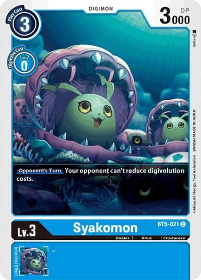 Syakomon BT5-021 C Battle of Omni Digimon card