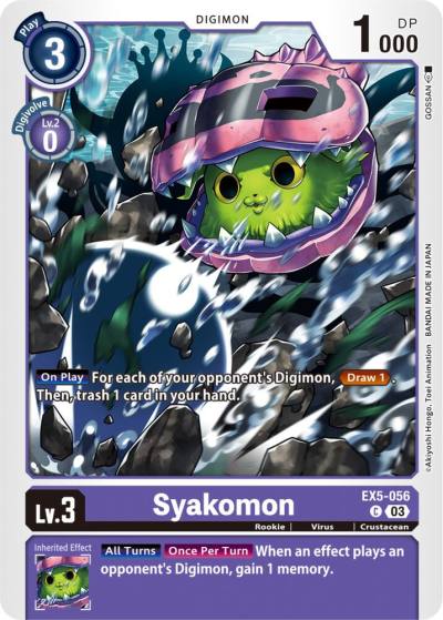 Syakomon EX5-056 C Animal Colosseum Digimon card