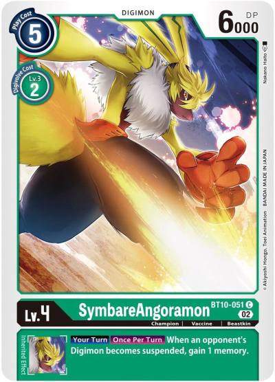SymbareAngoramon BT10-051 C Xros Encounter Digimon card