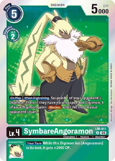 SymbareAngoramon English Exclusive LM-011 U Exceed Apocalypse Digimon card