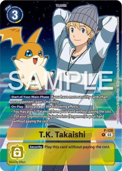 TK Takaishi Digimon Adventure 02 The Beginning Set P-129 P Digimon Promotion Cards Digimon card