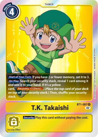 TK Takaishi Resurgence Booster Reprint BT1-087 R Resurgence Booster Digimon card