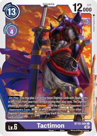 Tactimon BT10-084 C Xros Encounter Digimon card