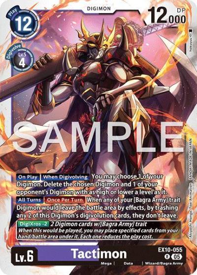 Tactimon EX10-055 R Sinister Order Digimon card