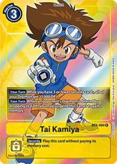 Tai Kamiya Box Topper BT4-094 R Great Legend Digimon card