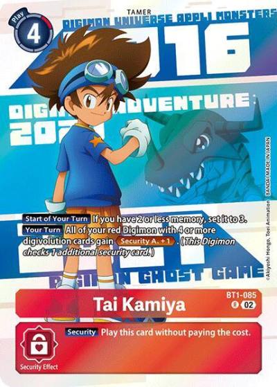 Tai Kamiya Digimon Animation Series 25th Anniversary Set BT1-085 R Release Special Booster 1.0 Digimon card