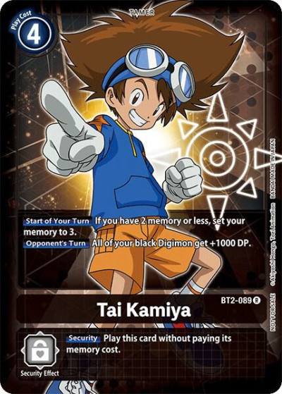 Tai Kamiya Official Tournament Pack Vol3 BT2-089 R Release Special Booster 1.0 Digimon card