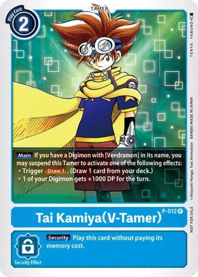 Tai Kamiya V Tamer P-012 P Digimon Promotion Cards Digimon card