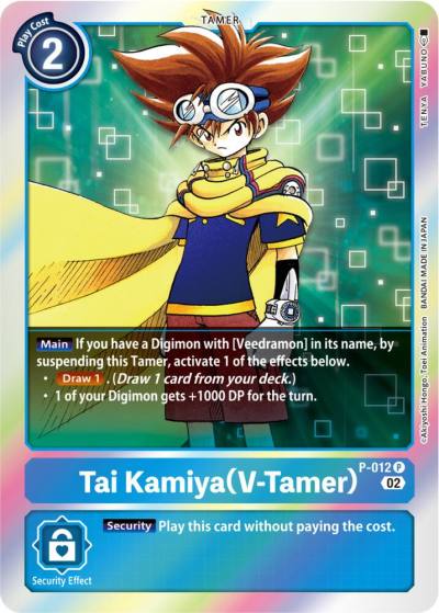 Tai Kamiya V Tamer Resurgence Booster Reprint P-012 P Resurgence Booster Digimon card