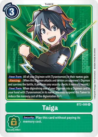 Taiga BT2-088 R Release Special Booster 1.0 Digimon card