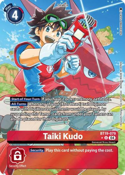 Taiki Kudo Alternate Art BT19-079 U Release Special Booster 2.5 Digimon card