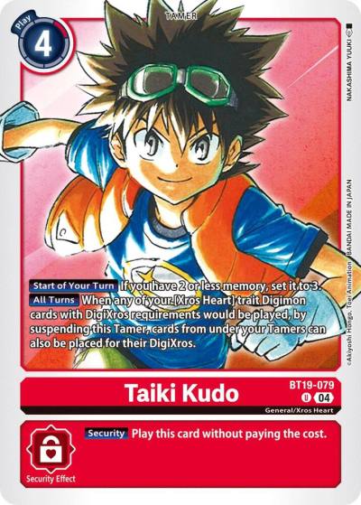 Taiki Kudo BT19-079 U Release Special Booster 2.5 Digimon card