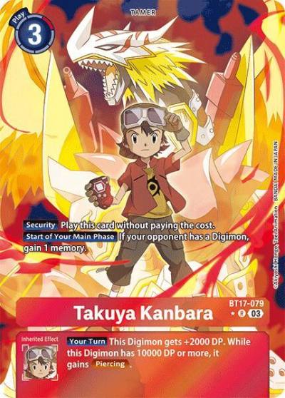 Takuya Kanbara Alternate Art BT17-079 R Secret Crisis Digimon card
