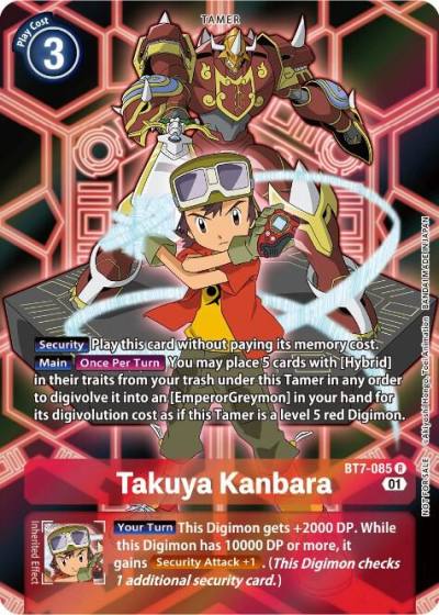 Takuya Kanbara D Scanner Alternate Art BT7-085 R Next Adventure Digimon card