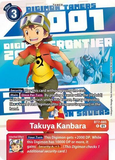 Takuya Kanbara Digimon Animation Series 25th Anniversary Set BT7-085 R Next Adventure Digimon card