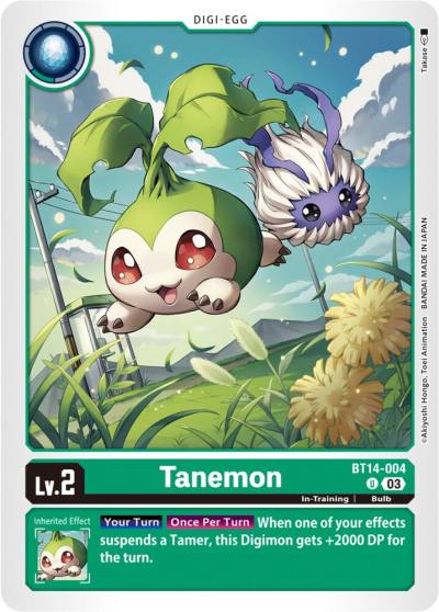 Tanemon BT14-004 U Blast Ace Digimon card
